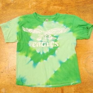 Green Philadelphia Eagles Short Sleeve Tie-Dye T-shirt